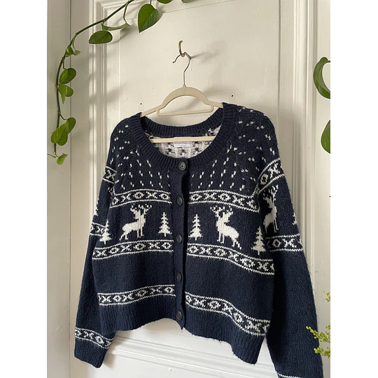 Cárdigan nordic. Talla: M