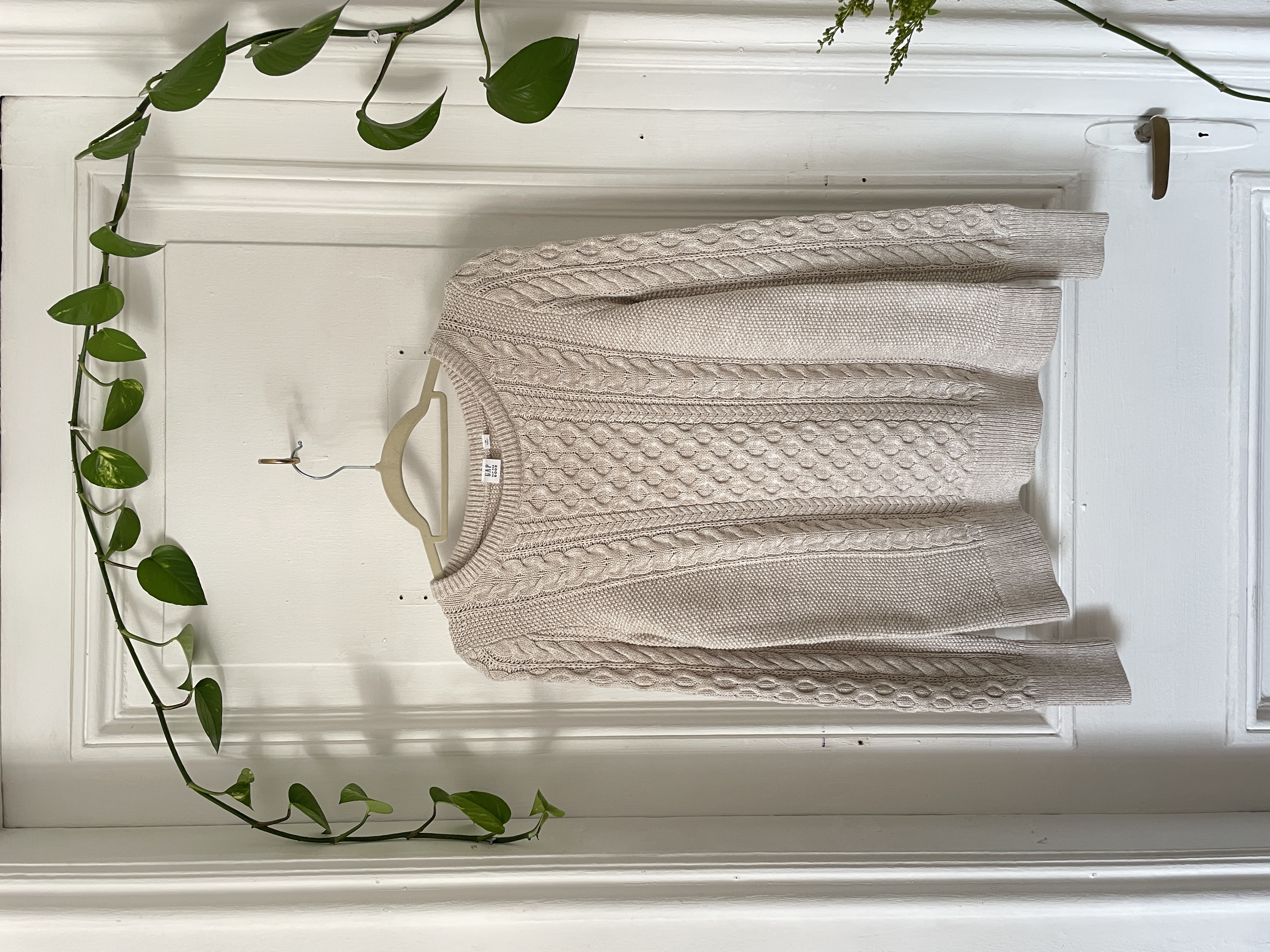 Sweater trenzado (algodón) Talla: M 1