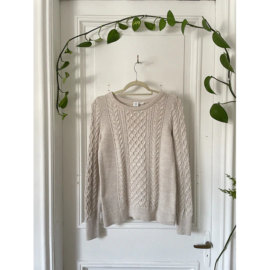 Sweater trenzado (algodón) Talla: M