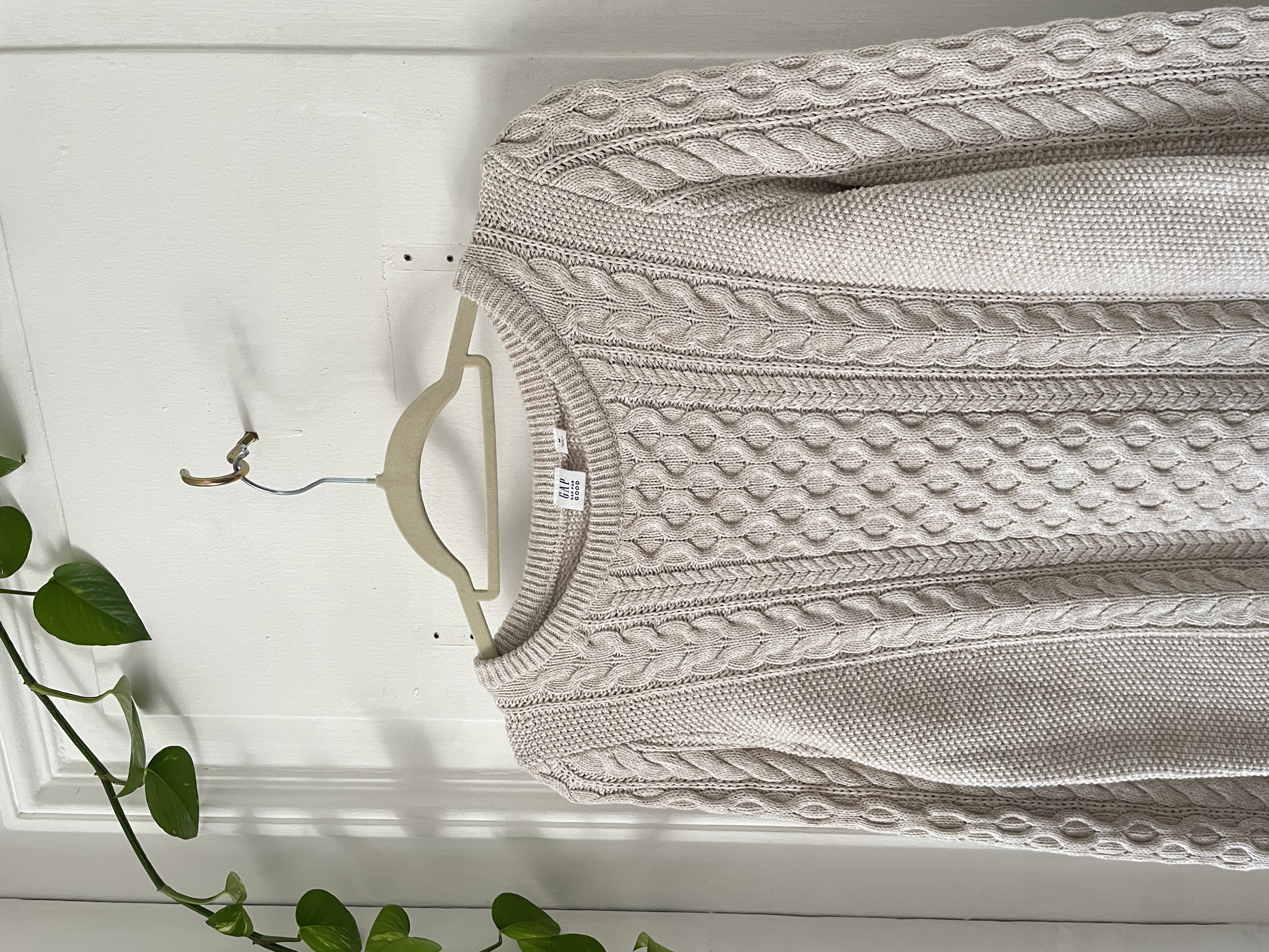 Sweater trenzado (algodón) Talla: M 2