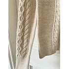 Sweater trenzado (algodón) Talla: M 3
