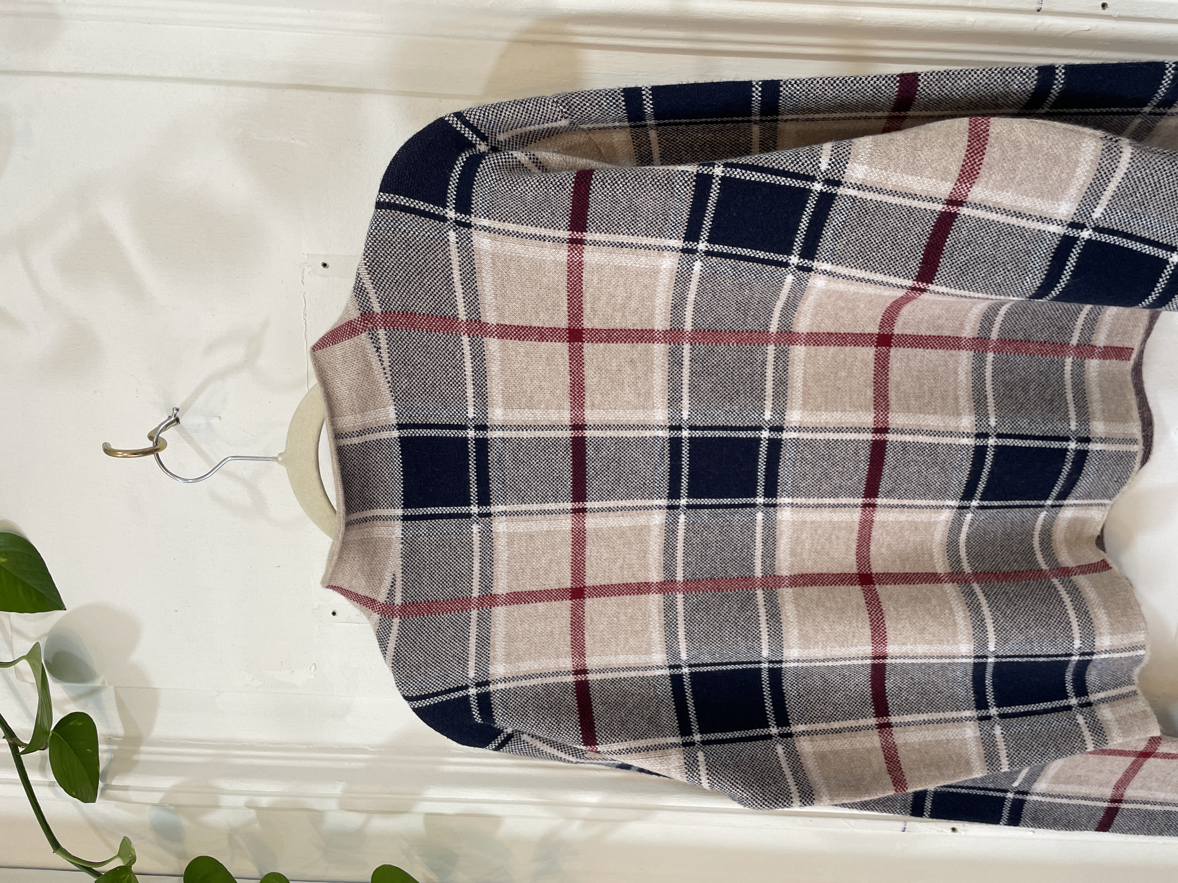 Sweater tartán. Talla: S oversized 2