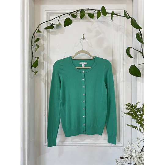 Cárdigan verde. Talla: XS