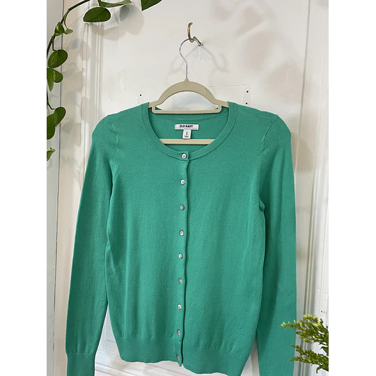Cárdigan verde. Talla: XS