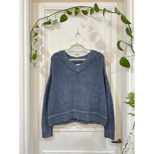 Sweater celeste. Talla: XS oversized