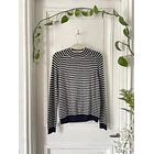 Sweater rayado Lana virgen. Talla: m 1