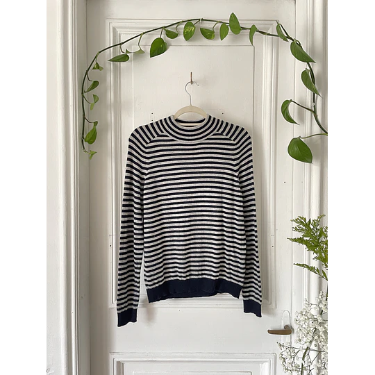 Sweater rayado Lana virgen. Talla: m