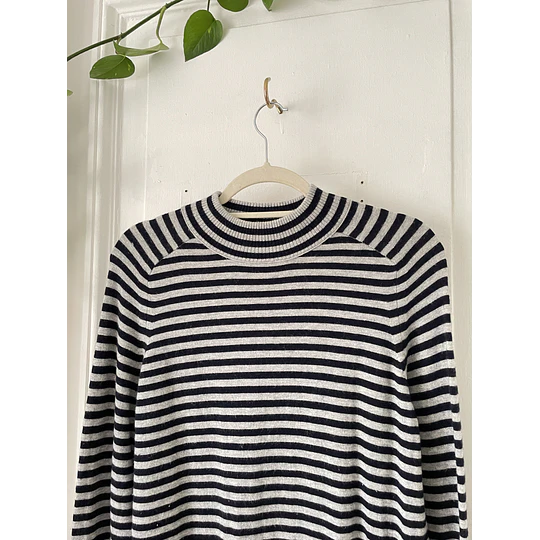 Sweater rayado Lana virgen. Talla: m