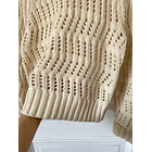 Sweater calado. Talla: M 3