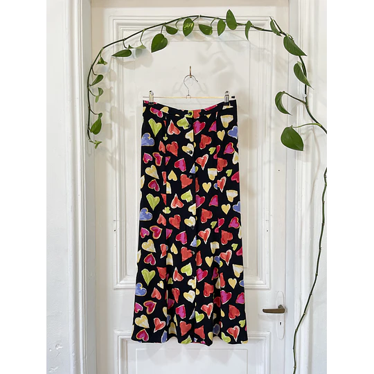 Falda corazones. Talla: M