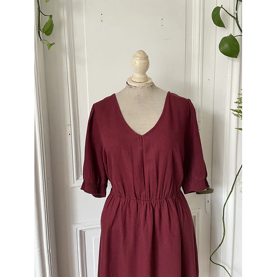 Vestido lino. Talla: XL 