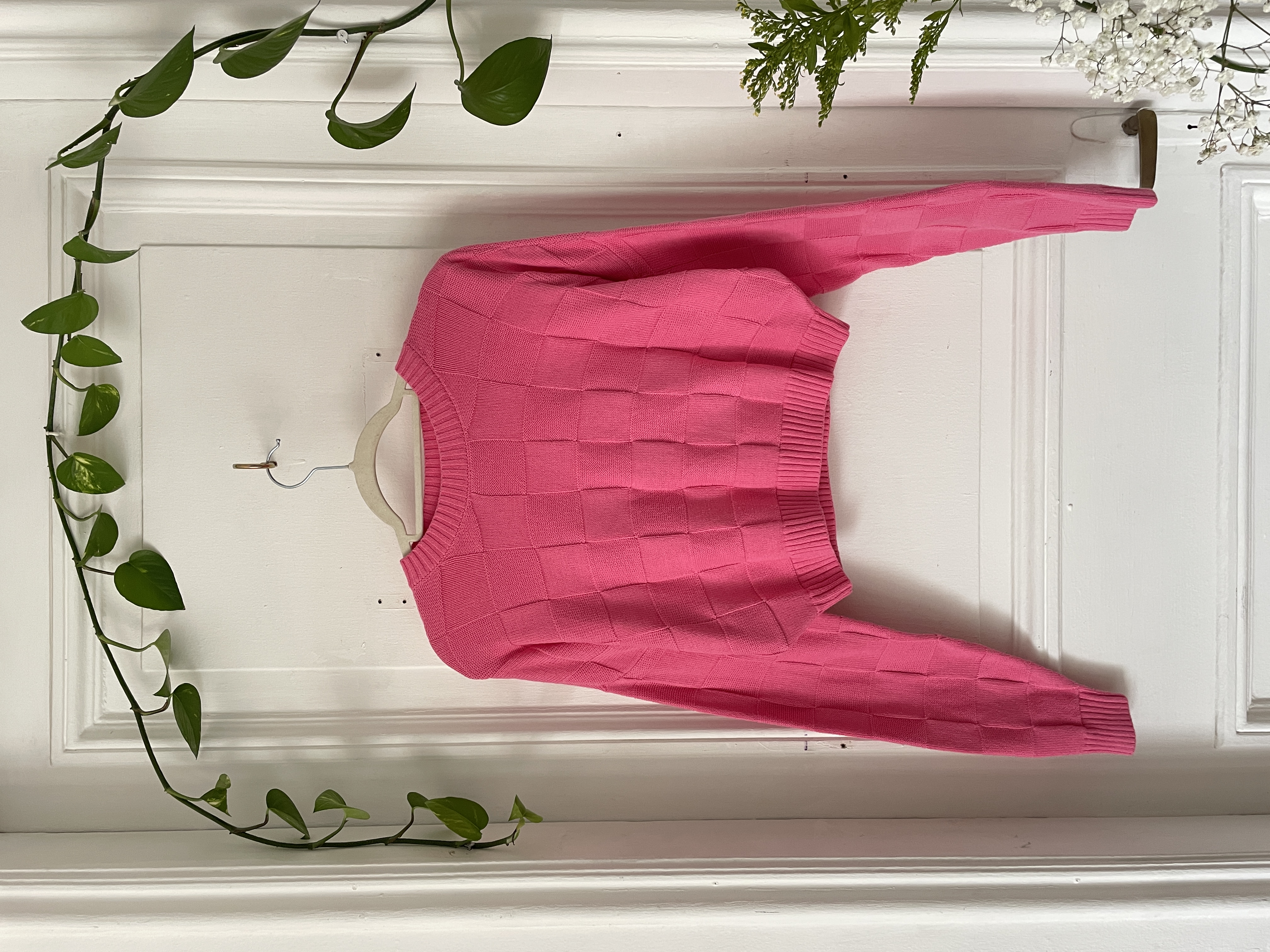 Sweater rosa (algodón) . Talla: XS 1
