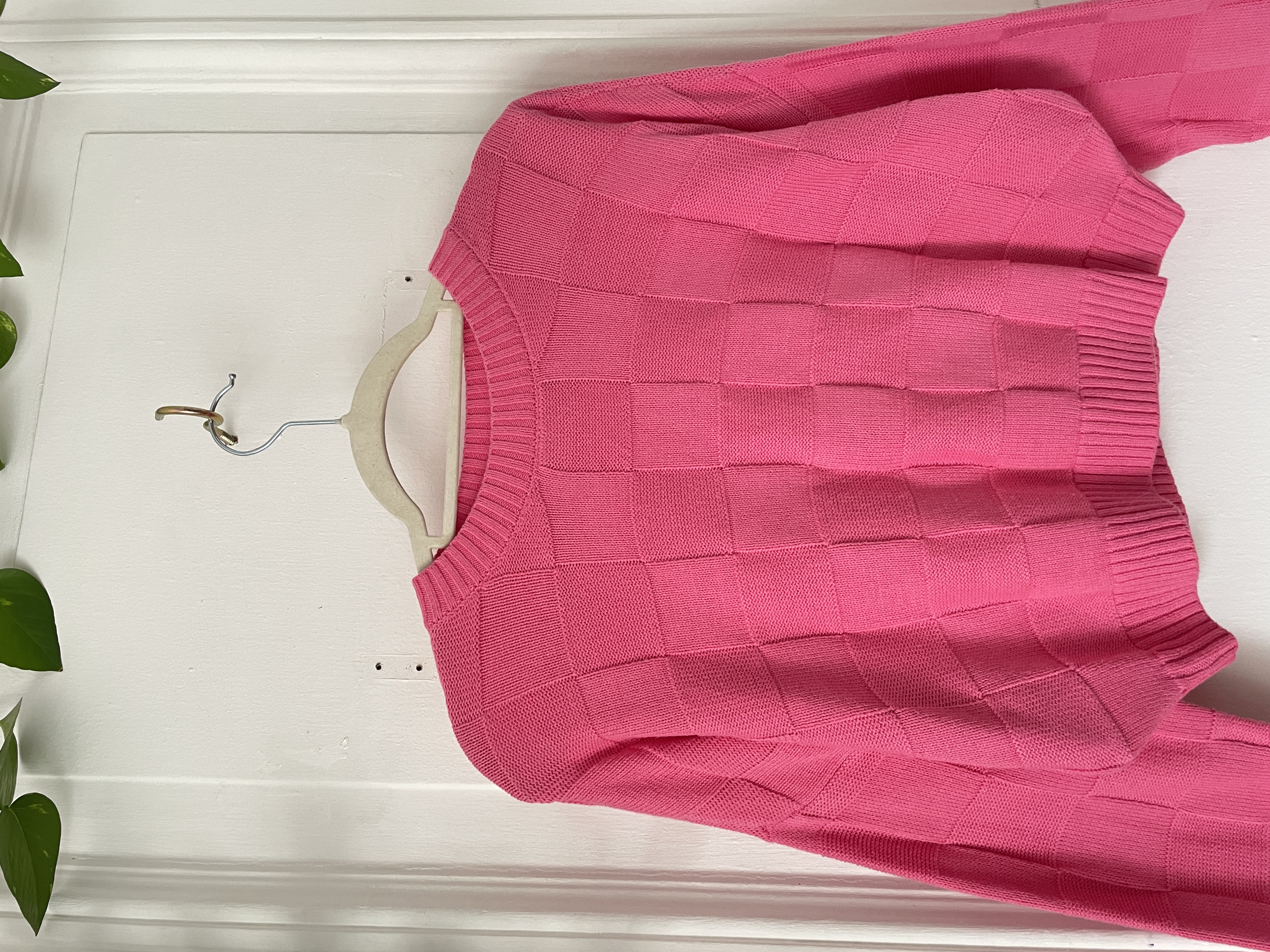 Sweater rosa (algodón) . Talla: XS 2