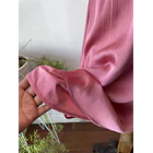 Vestido rosa viejo satín. Talla: L  4