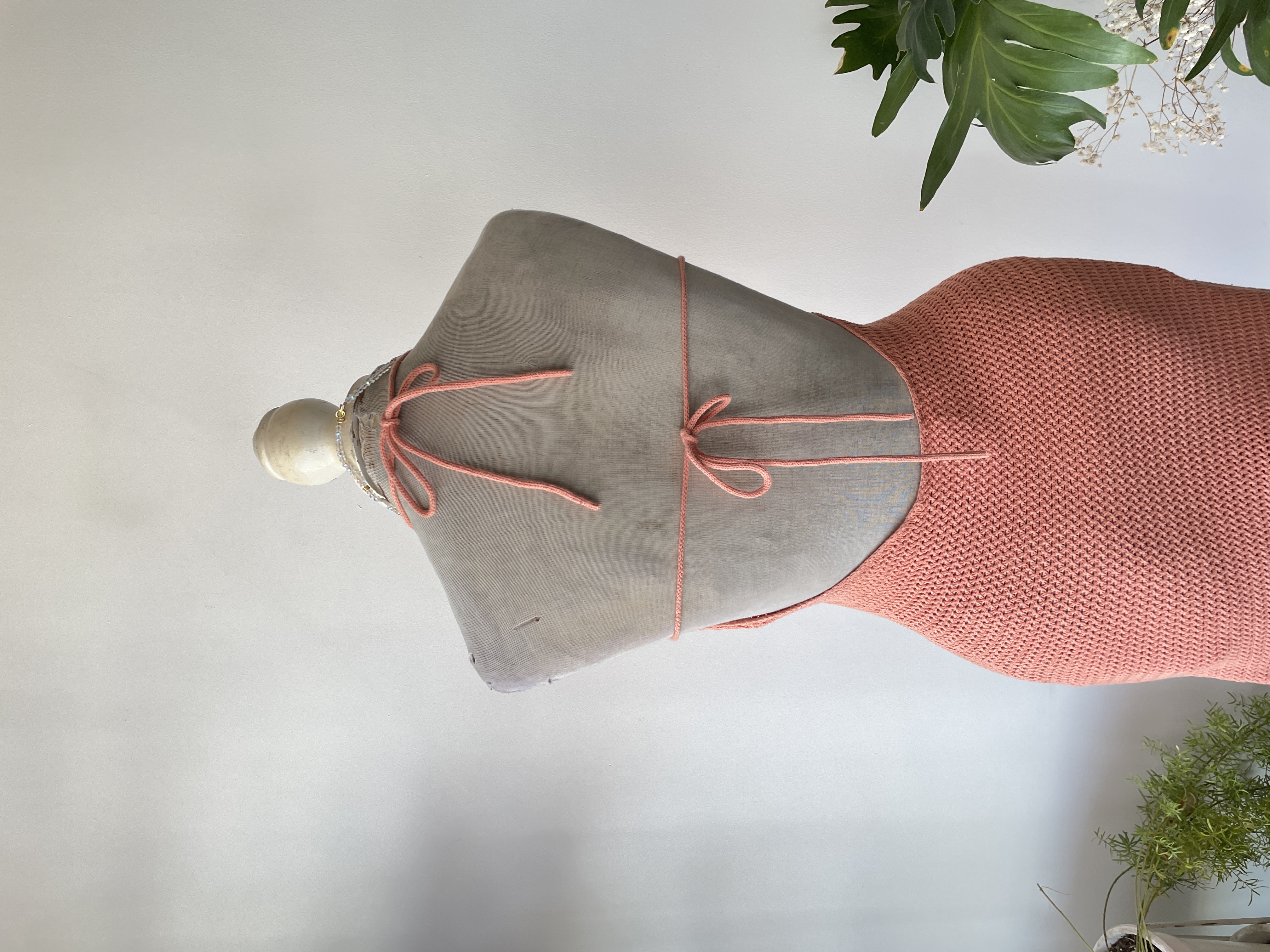 Vestido hilo damasco. Talla: S  4