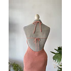Vestido hilo damasco. Talla: S  4