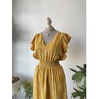 Vestido ocre Express. Talla: S 2