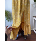 Vestido ocre Express. Talla: S 3