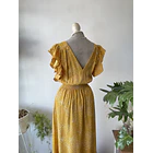 Vestido ocre Express. Talla: S 4