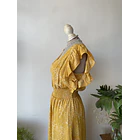 Vestido ocre Express. Talla: S 5