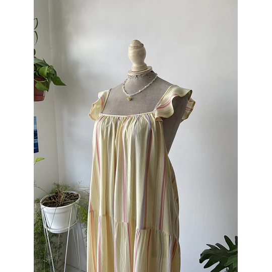 Vestido rayado. Talla. 2XL