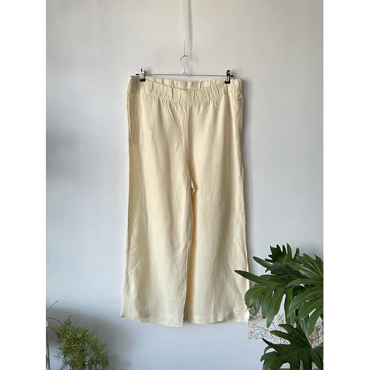 Palazzo patito lino. Talla: L grande (XL)