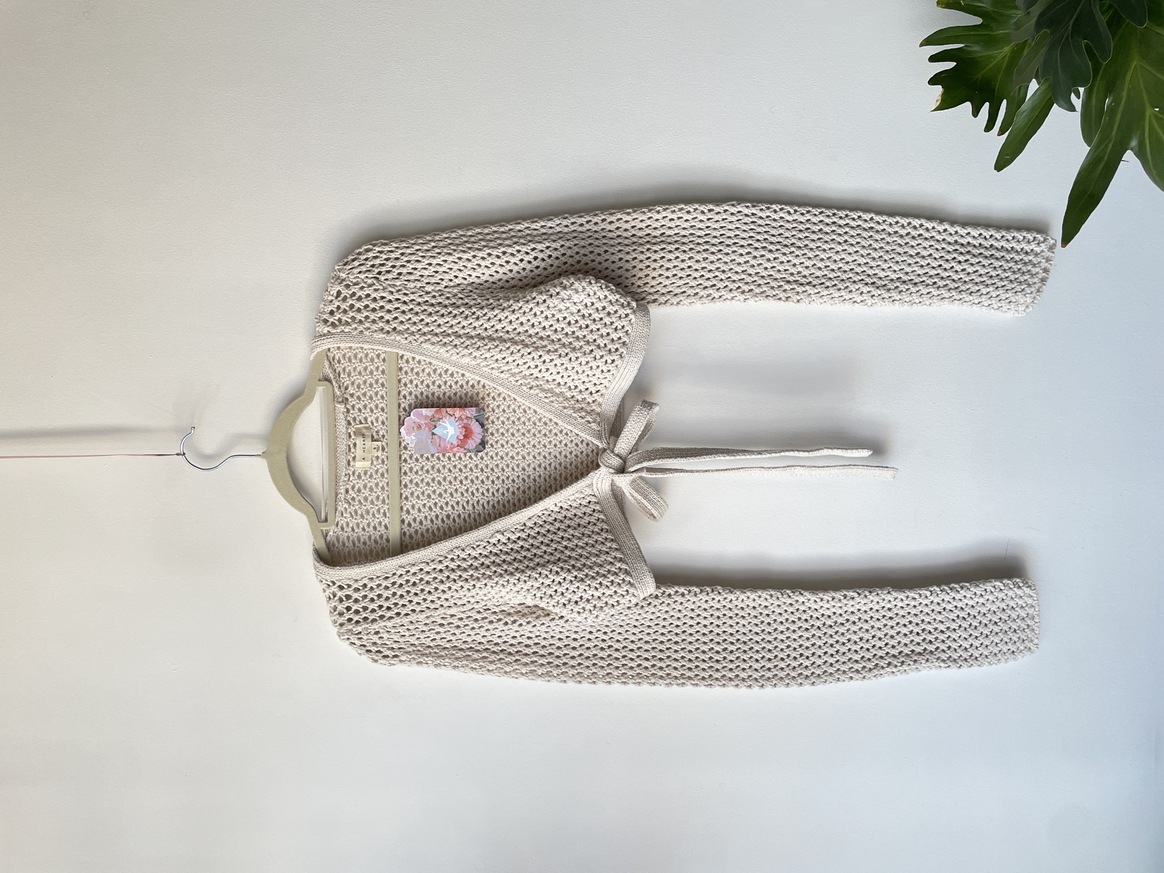 Cardigan mujer calado crop