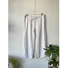 Pantalón blanco lino. Talla: L Grande (xl) 1