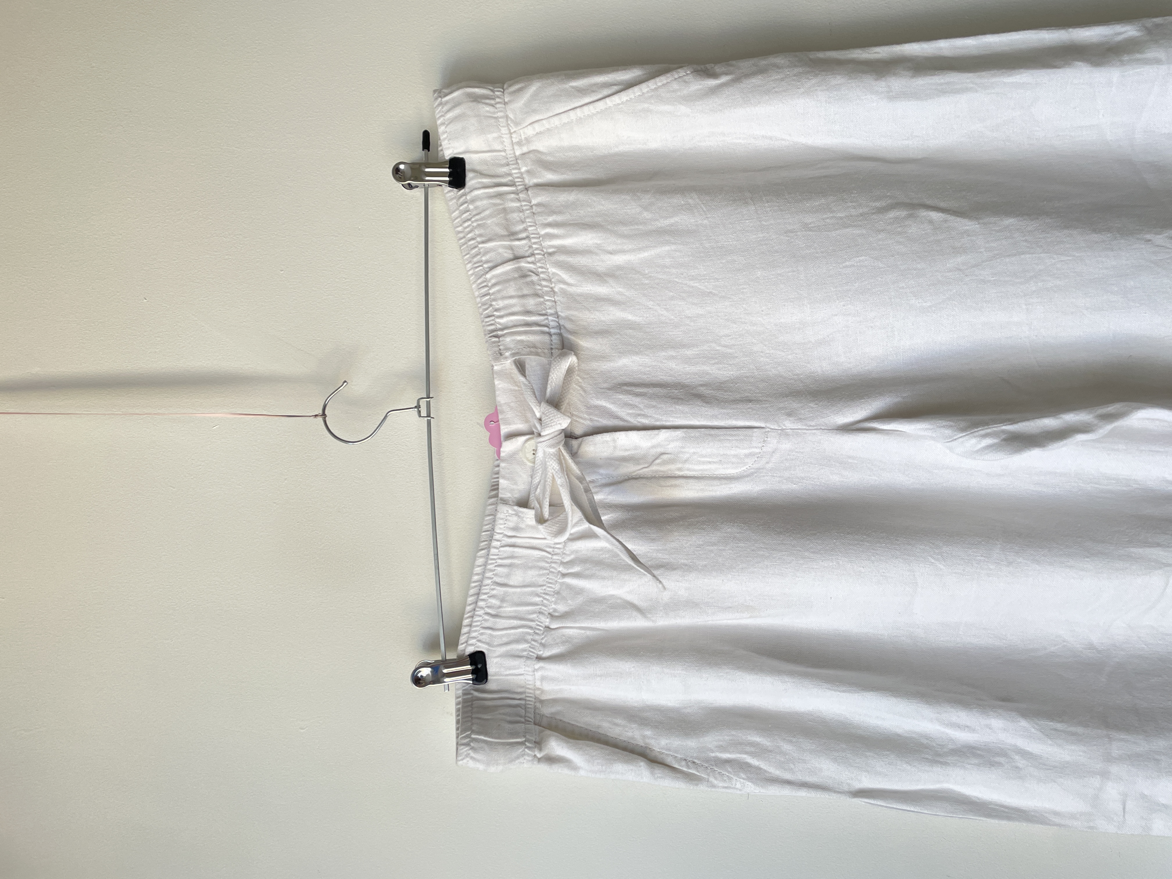 Pantalón blanco lino. Talla: L Grande (xl) 2