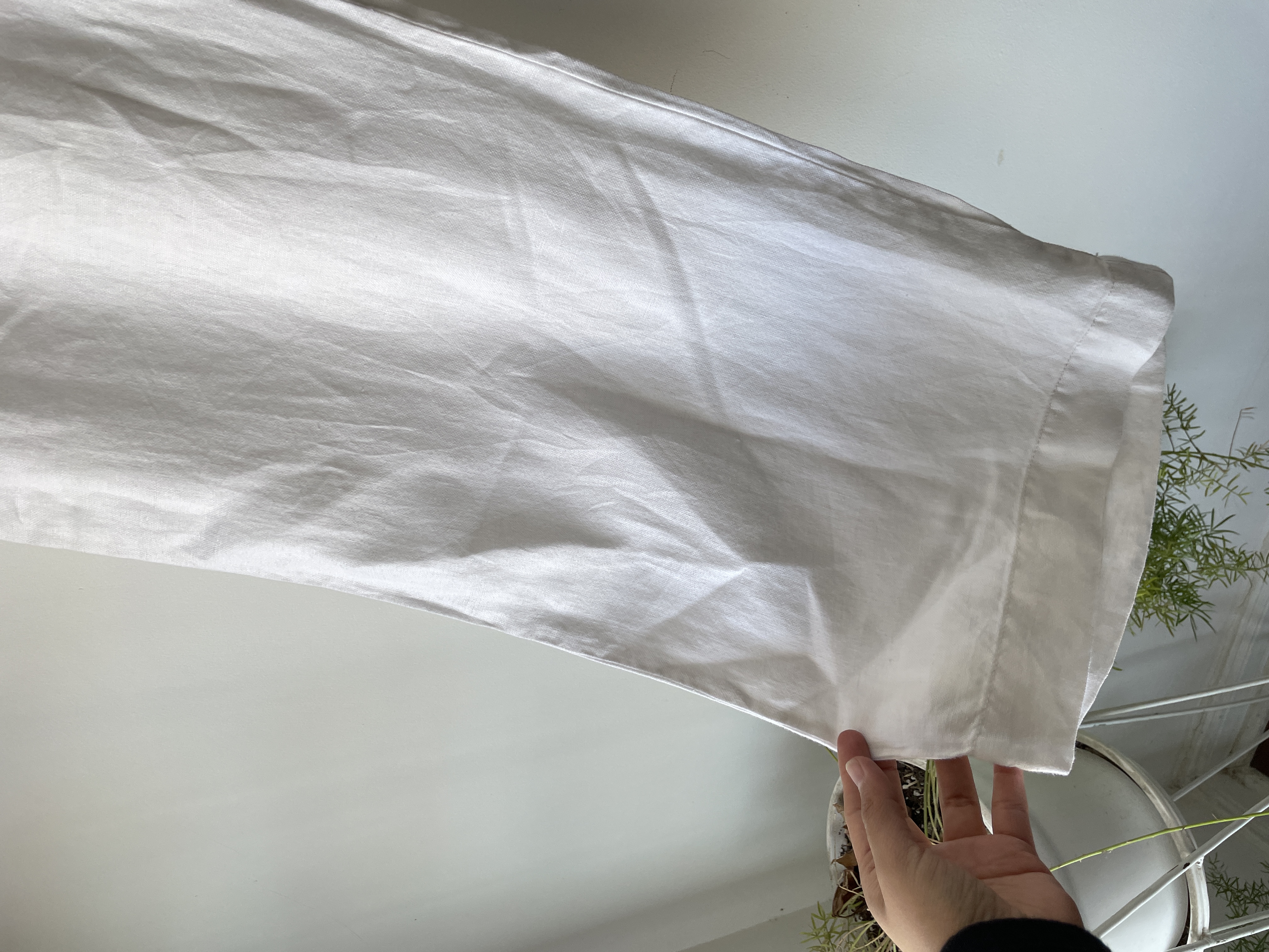Pantalón blanco lino. Talla: L Grande (xl) 3