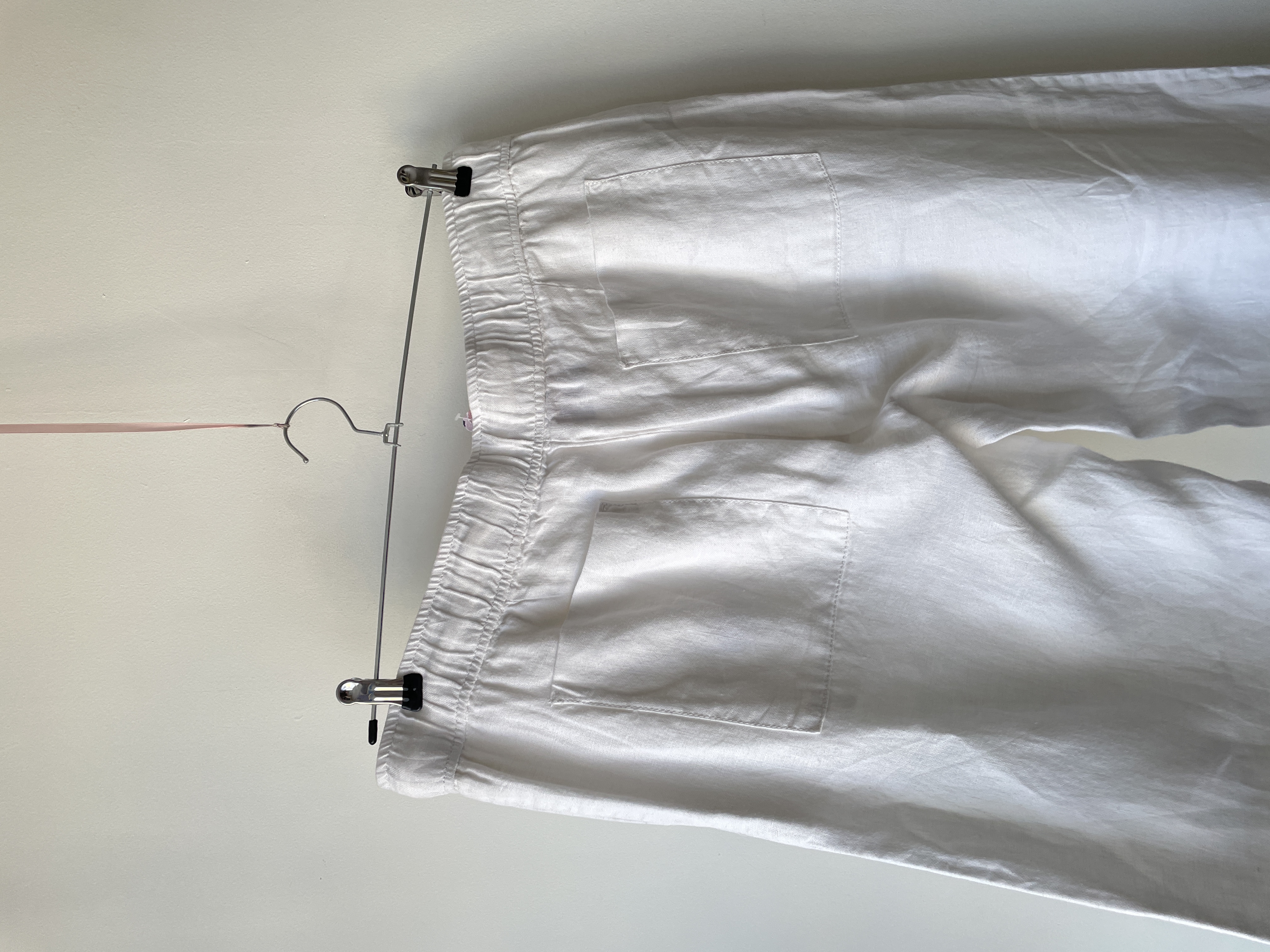 Pantalón blanco lino. Talla: L Grande (xl) 4