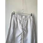 Pantalón blanco lino. Talla: L Grande (xl) 4