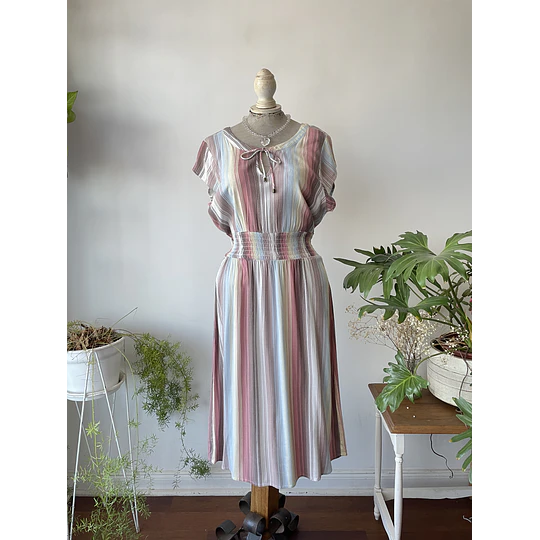 Vestido líneas. Talla: L