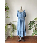 Vestido celeste lyocell. Talla: L Grande 1