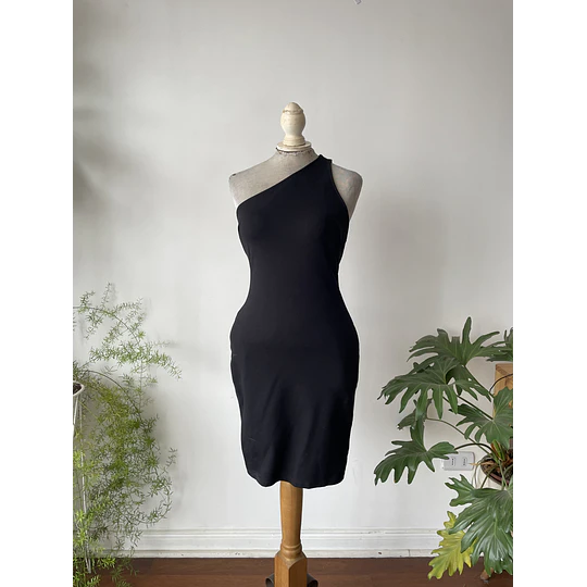 Vestido asimétrico  tiras. Talla: L