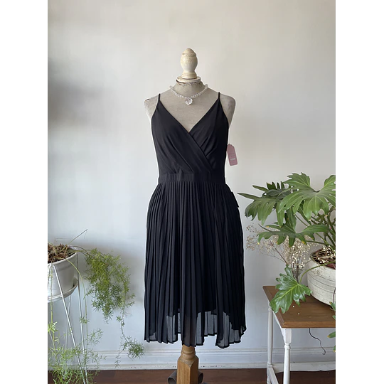Vestido plisado. Talla: M