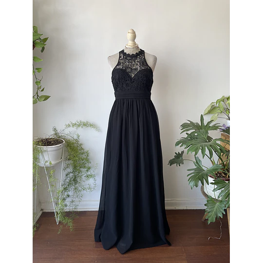Vestido halter broderie. Talla: M chico (S)
