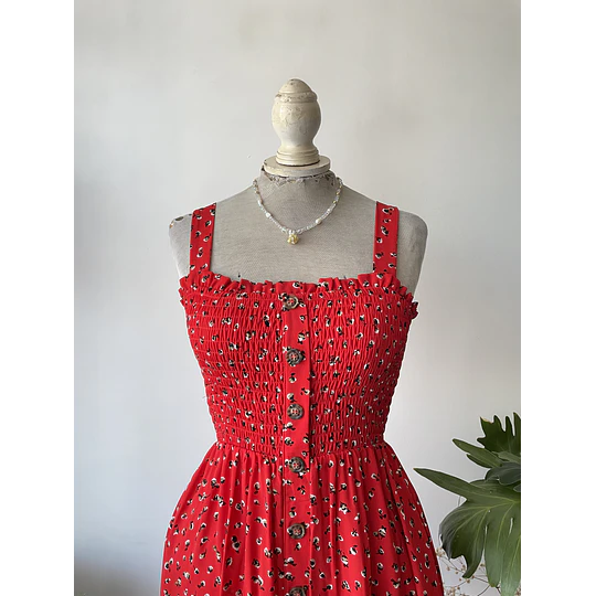 Vestudo rojo panal. Talla: XS