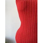 Vestido asimétrico rojo. Tala: M  3