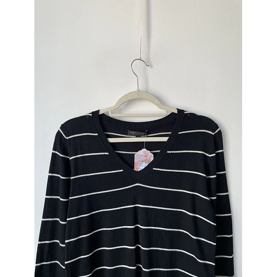 Sweater rayado merino. Talla: S holgado