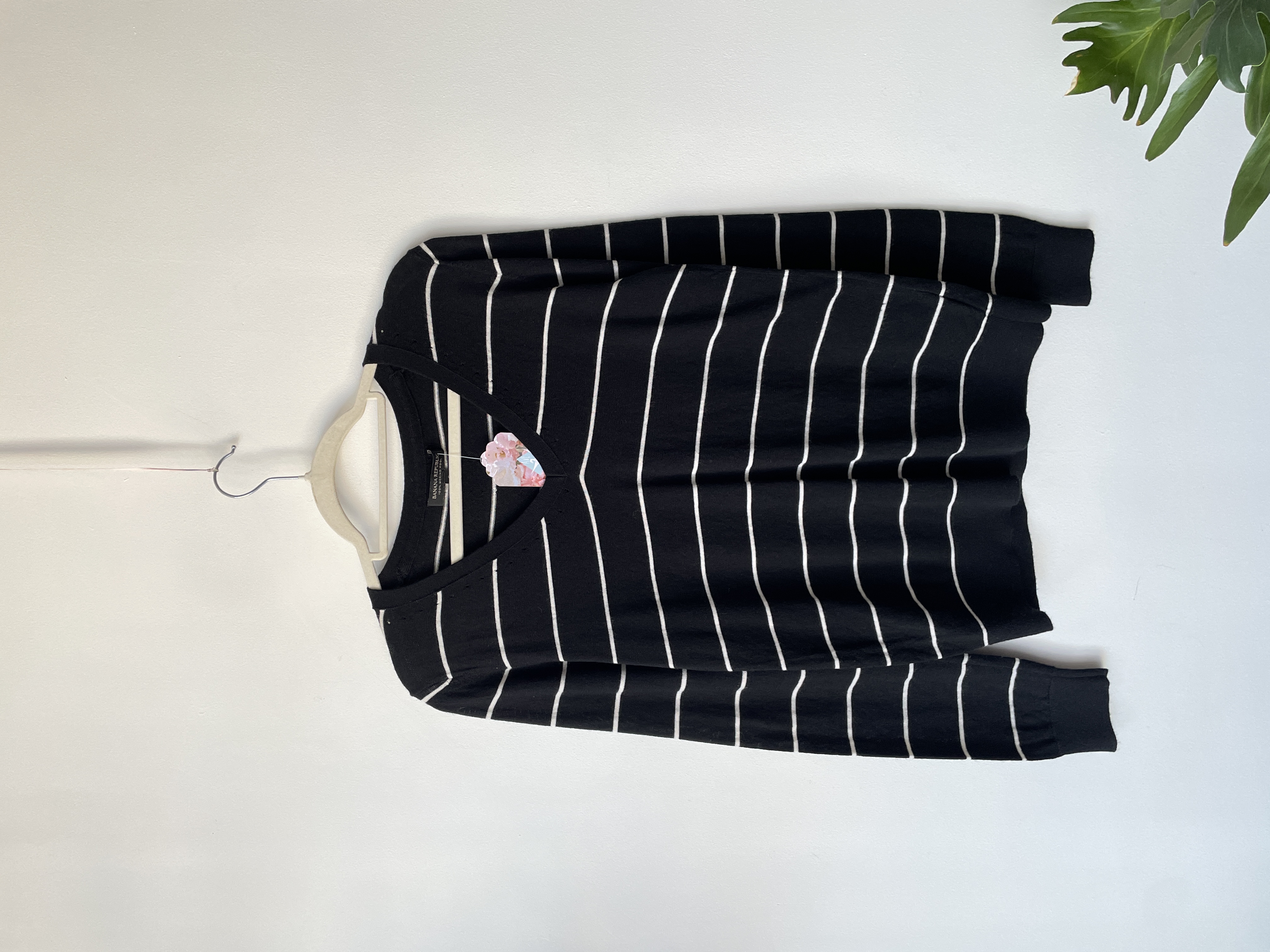 Sweater rayado merino. Talla: S holgado 1