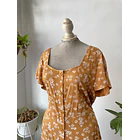 Vestido ocre Floral. Talla: XL 2