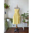 Vestido amarillo lino. Talla: S 1