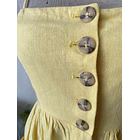 Vestido amarillo lino. Talla: S 5