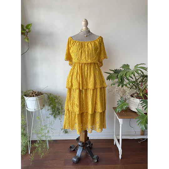 Vestido capas. Talla: M elasticado