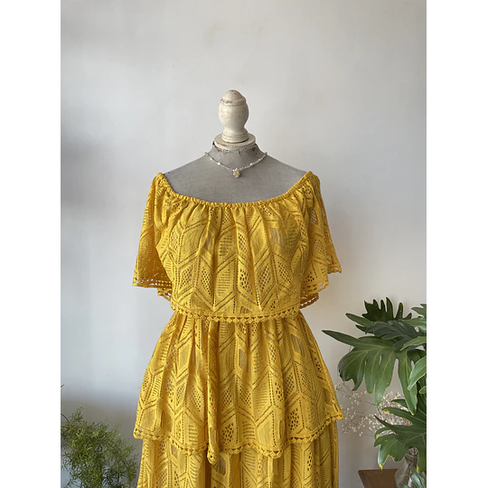 Vestido capas. Talla: M elasticado