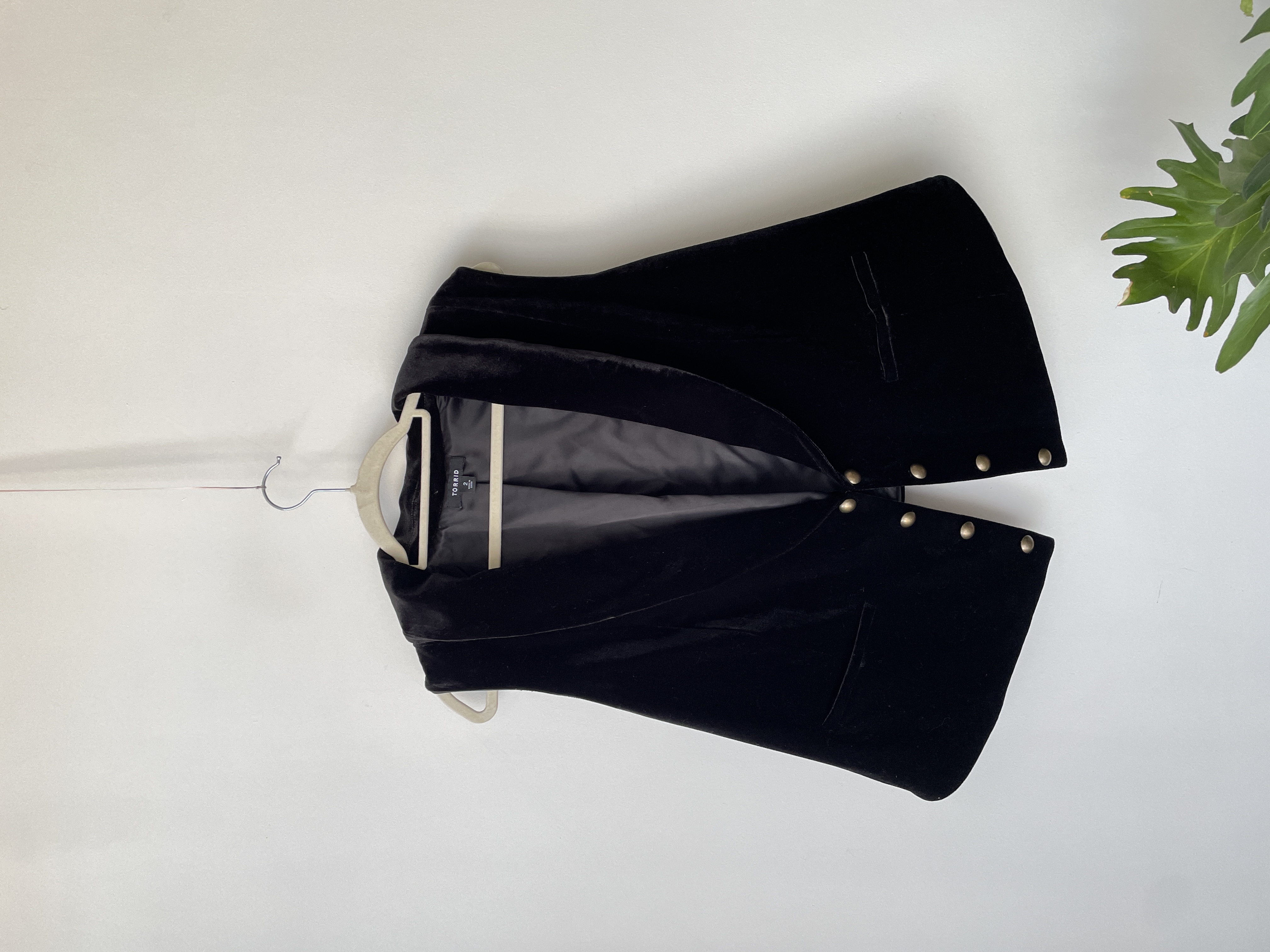 Vest terciopelo. Talla: 2 (XL)  1