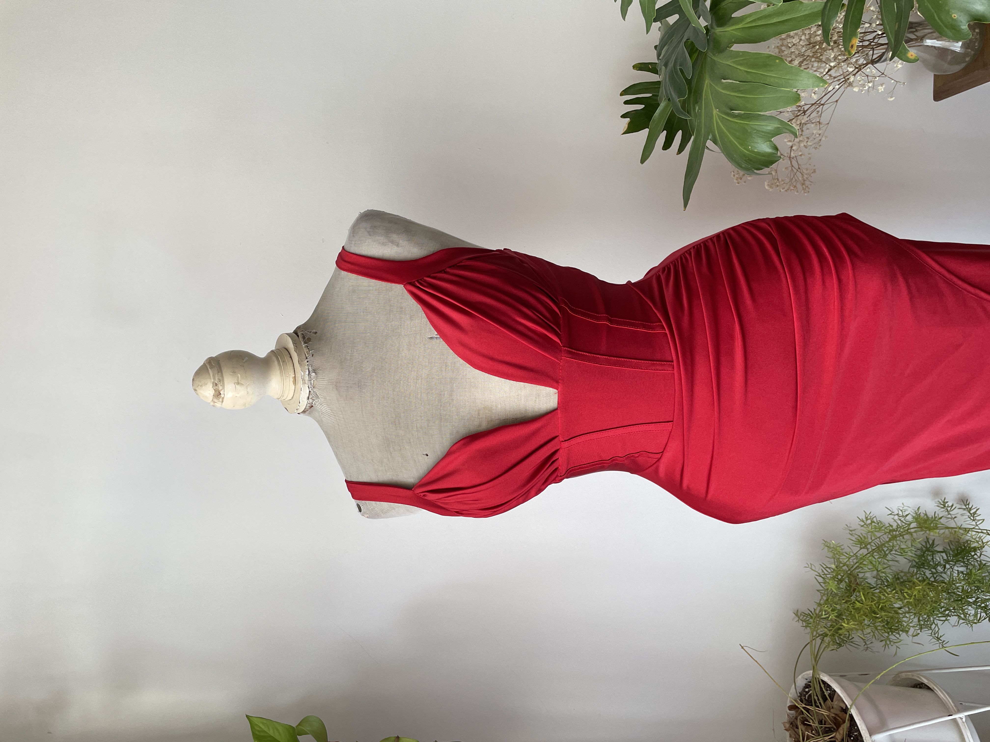 Vestido rojo fiesta. Talla: XS 2