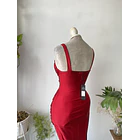 Vestido rojo fiesta. Talla: XS 3