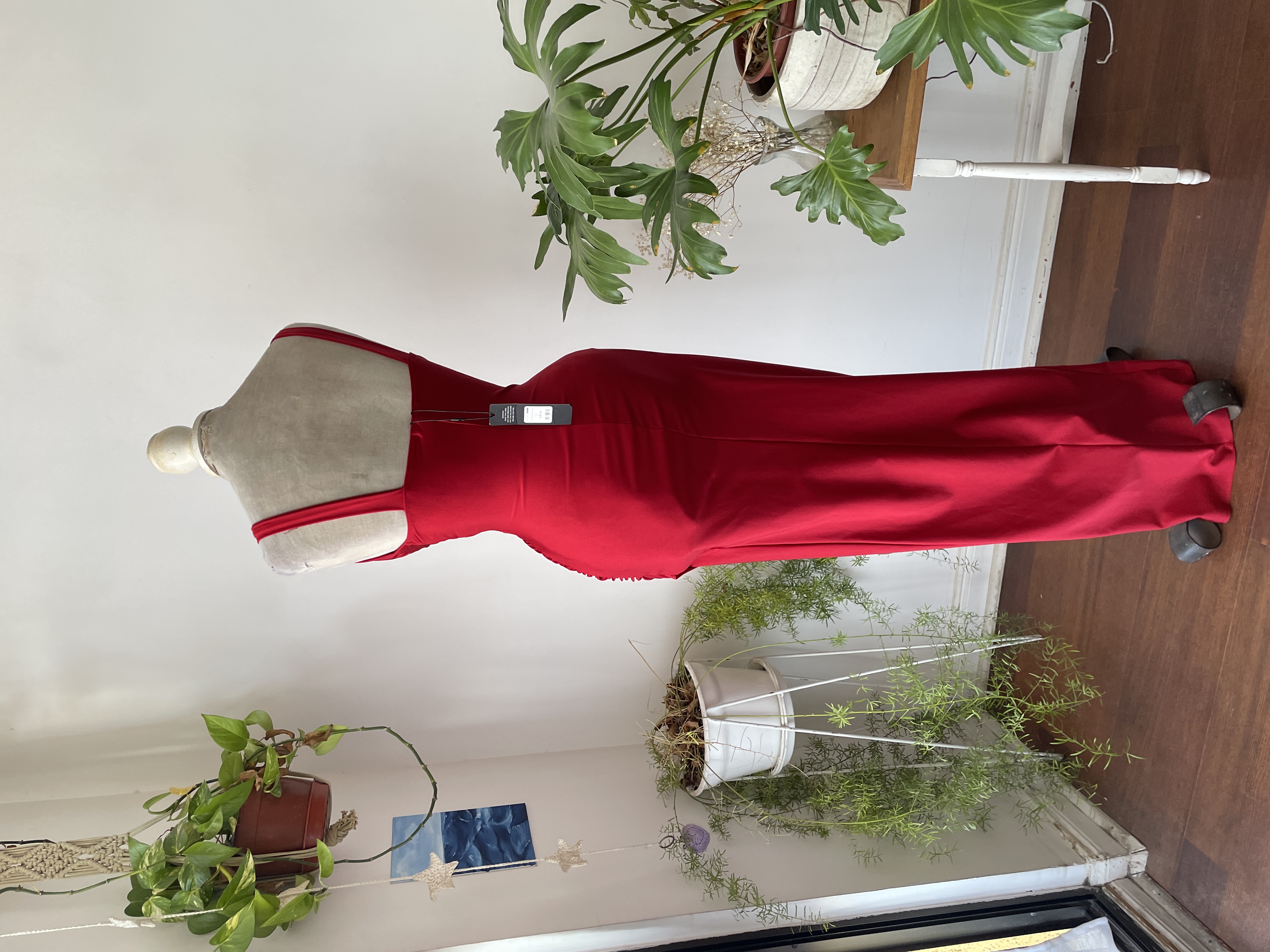 Vestido rojo fiesta. Talla: XS 5